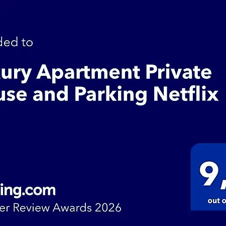 Luxury Private House And Parking Netflix Apart-hotel